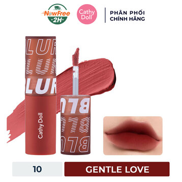Son Kem Lì Cathy Doll 10 Gentle Love - Đỏ Đậm 3.5g