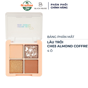 Bảng Phấn Mắt Black Rouge CH03 Almond Coffret Nâu Beige 4 Ô
