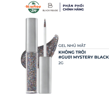 Gel Nhũ Mắt Black Rouge Màu GU01 Mystery Black 2g