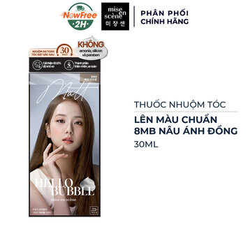 Thuốc Nhuộm Tóc Mise en scène 8MB Màu Nâu Ánh Đồng 30ml