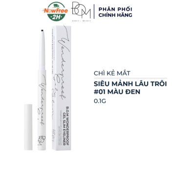 Chì Kẻ Mắt B.O.M Siêu Mảnh Lâu Trôi 01 Màu Đen 0.1g