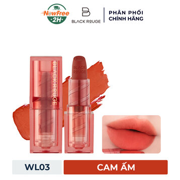 Son Thỏi Black Rouge WL03 Daffodil Sunset - Cam Ấm 4.4g