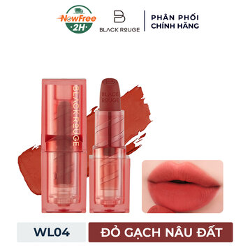 Son Thỏi Black Rouge WL04 Cassel Brick Đỏ Gạch Nâu Đất 4.4g