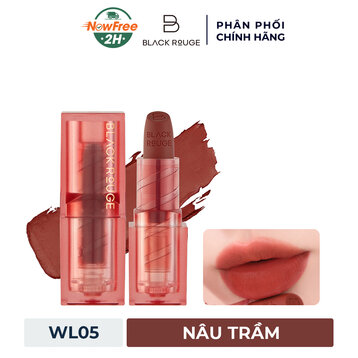 Son Thỏi Black Rouge WL05 Scarlet Brown - Nâu Trầm 4.4g