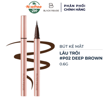 Bút Kẻ Mắt Black Rouge Lâu Trôi Màu P02 Deep Brown 0.6g