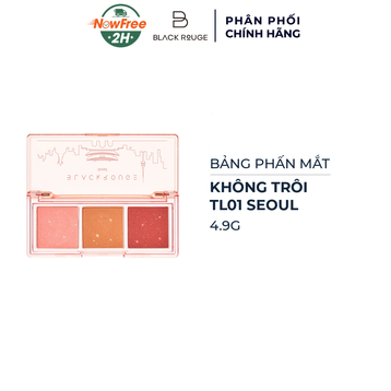 Bảng Phấn Mắt Black Rouge Triple Layer TL01 Seoul 4.9g