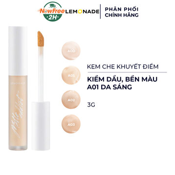 Kem Che Khuyết Điểm Lemonade Kiềm Dầu A01 Da Sáng 3g