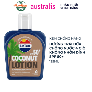 Kem Chống Nắng Australis Phổ Rộng Hương Trái Dừa 125ml