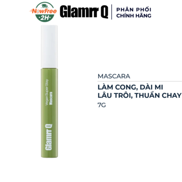 Mascara Glamrr Q Làm Cong, Dài Mi, Lâu Trôi, Thuần Chay 7g
