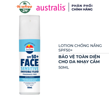 Lotion Chống Nắng Australis Le Tan SPF50+ Cho Da Nhạy Cảm 50ml
