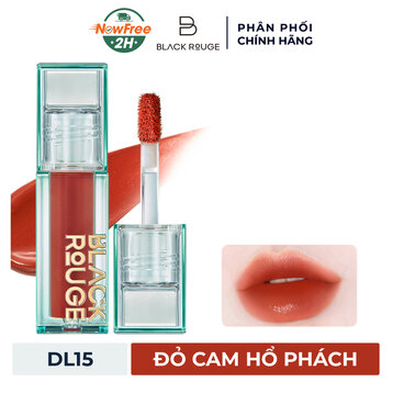 Son Tint Black Rouge DL15 Amber Carat - Đỏ Cam Hổ Phách 4.1g