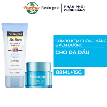 Combo Neutrogena Kem Chống Nắng + Kem Dưỡng Cho Da Dầu