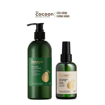 Combo Cocoon Dầu Gội Bưởi 310ml &amp; Nước Dưỡng Tóc Tinh Dầu Bưởi 140ml