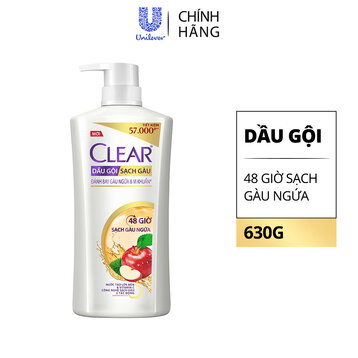 Dầu Gội Clear 48 Giờ Sạch Gàu Ngứa 630g