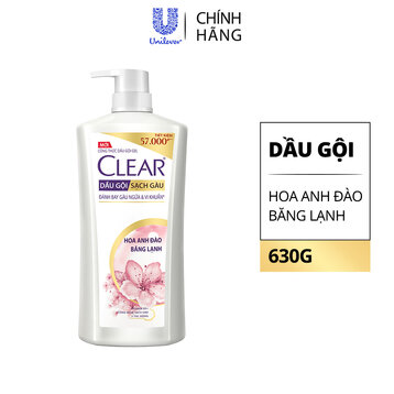 Dầu Gội Clear Sạch Gàu Hoa Anh Đào Băng Lạnh 630g (Mới)