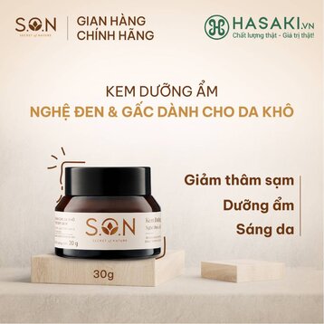 Kem Dưỡng Ẩm S.O.N Nghệ Đen &amp; Gấc Dành Cho Da Khô 30g