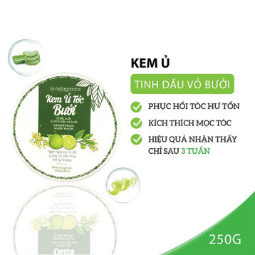 Kem Ủ Tóc Milaganics Tinh Dầu Bưởi Phục Hồi Hư Tổn 250g