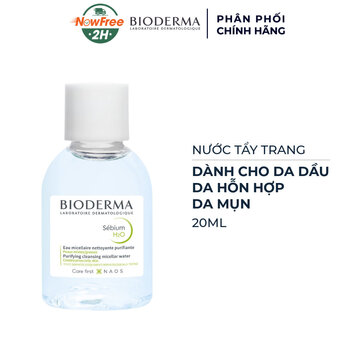 [Mini] Nước Tẩy Trang Bioderma Dành Cho Da Dầu &amp; Hỗn Hợp 20ml