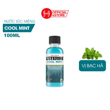 Nước Súc Miệng Listerine Hơi Thở Thơm Mát 100ml