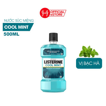 Nước Súc Miệng Listerine Hơi Thở Thơm Mát 500ml