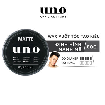 Sáp Vuốt Tóc Tạo Kiểu Uno Định Hình Mạnh Mẽ 80g