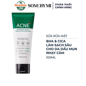 Sữa Rửa Mặt Some By Mi Làm Sạch Sâu Cho Da Dầu Mụn 100ml