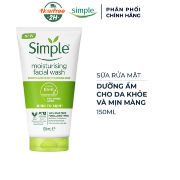 Sữa Rửa Mặt Simple Dưỡng Ẩm Cho Da Khỏe Và Mịn Màng 150ml