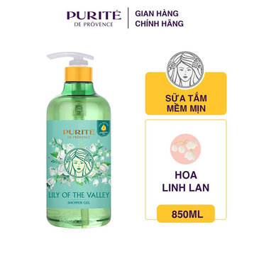 Sữa Tắm Purité Dưỡng Da Mềm Mịn Hương Hoa Linh Lan 850ml