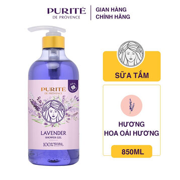 Sữa Tắm Purité Thư Giãn Da Hương Hoa Oải Hương 850ml