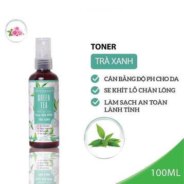 Toner Milaganics Trà Xanh Làm Sạch, Se Lỗ Chân Lông 100ml