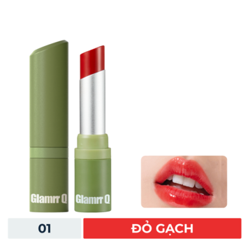 Son Dưỡng Có Màu Glamrr Q Thuần Chay 01 Đỏ Gạch 4.5g
