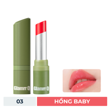Son Dưỡng Có Màu Glamrr Q Thuần Chay 03 Hồng Baby 4.5g