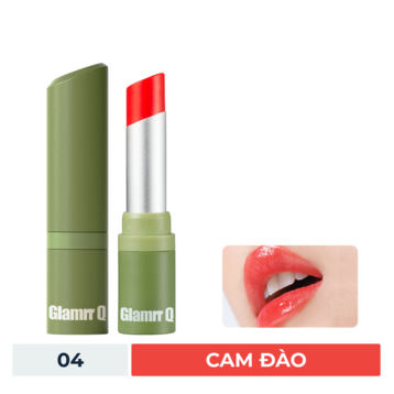Son Dưỡng Có Màu Glamrr Q Thuần Chay 04 Cam Đào 4.5g