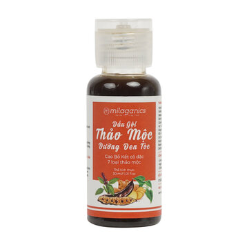 [Mini] Dầu Gội Milaganics Thảo Mộc Dưỡng Đen Tóc 30ml