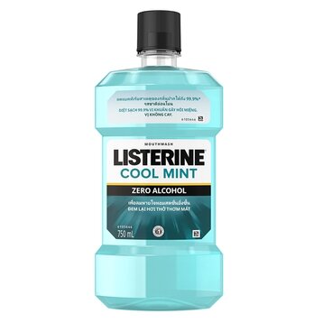 Nước Súc Miệng Listerine Hơi Thở Thơm Mát Không Cay 750ml