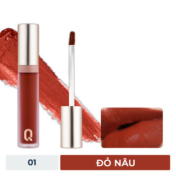 Son Kem Lì Glamrr Q 01 Glad Day - Đỏ Nâu 5g