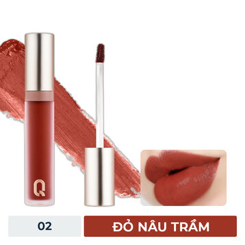 Son Kem Lì Glamrr Q 02 Lovely Day - Đỏ Nâu Trầm 5g