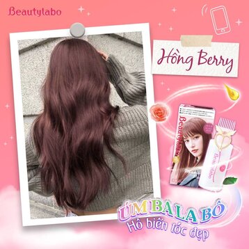 Thuốc Nhuộm Tóc Beautylabo Vanity Dạng Kem Hồng Berry 133ml