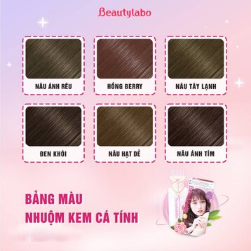 Thuốc Nhuộm Tóc Beautylabo Vanity Dạng Kem Hồng Berry 133ml