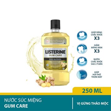 Nước Súc Miệng Listerine Cho Nướu Chắc Khỏe Không Cay 250ml