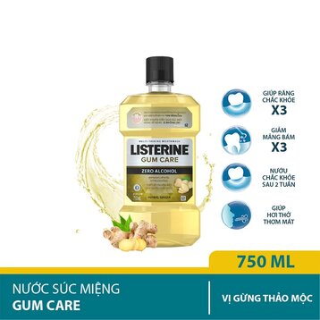 Nước Súc Miệng Listerine Cho Nướu Chắc Khỏe Không Cay 750ml