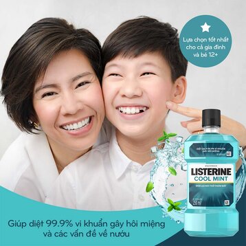 Nước Súc Miệng Listerine Hơi Thở Thơm Mát 250ml