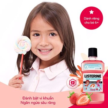 Nước Súc Miệng Listerine Kids Cho Trẻ Trên 6 Tuổi 250ml