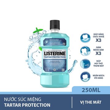 Nước Súc Miệng Listerine Ngăn Ngừa Mảng Bám 250ml