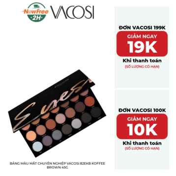 Bảng Màu Mắt Chuyên Nghiệp Vacosi 82EKB Koffee Brown 45g