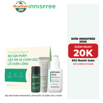 Bộ Sản Phẩm Innisfree Cấp Nước Và Kiềm Dầu 3 Món