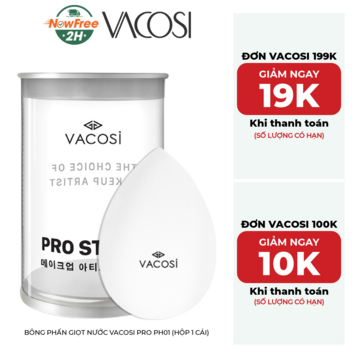Bông Phấn Giọt Nước Vacosi Pro PH01 (Hộp 1 Cái)