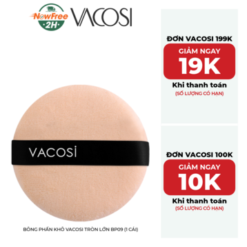 Bông Phấn Khô Vacosi Tròn Lớn BP09 (1 Cái)