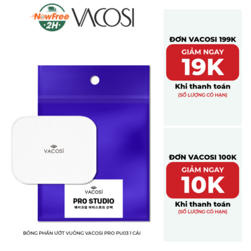 Bông Phấn Ướt Vuông Vacosi Pro PU03 1 Cái