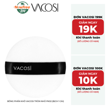 Bông Phấn Khô Vacosi Tròn Nhỏ PK02 (Bịch 1 Cái)